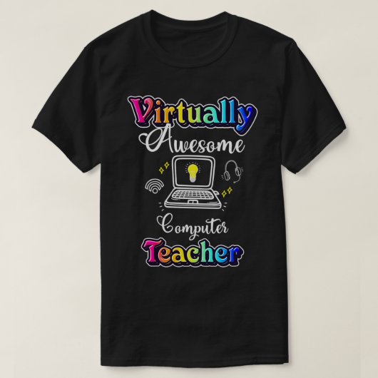 Vrijwel Geweldige computerleraar T-shirt (Design voorkant)