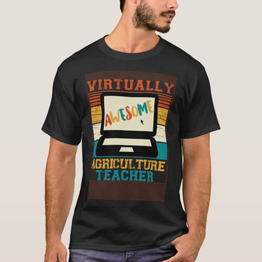 Vrijwel Geweldige landbouwdocent Retro Mannen & T-shirt (Voorkant)