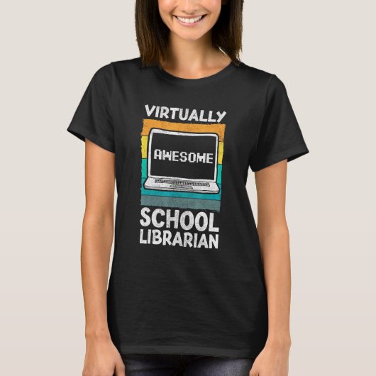 Vrijwel Geweldige schoolbibliothecaris Kleding Ter T-shirt (Voorkant)