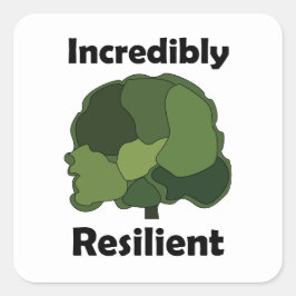 Vrijwel Onverwoestbare Platane Inspirerend Vierkante Sticker