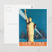 Vrijwillig briefkaart van vintage (Voorkant / Achterkant)