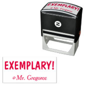 "VRIJWILLIG!" Commendement Rubber Stamp Zelfinktende Stempel (In situ)