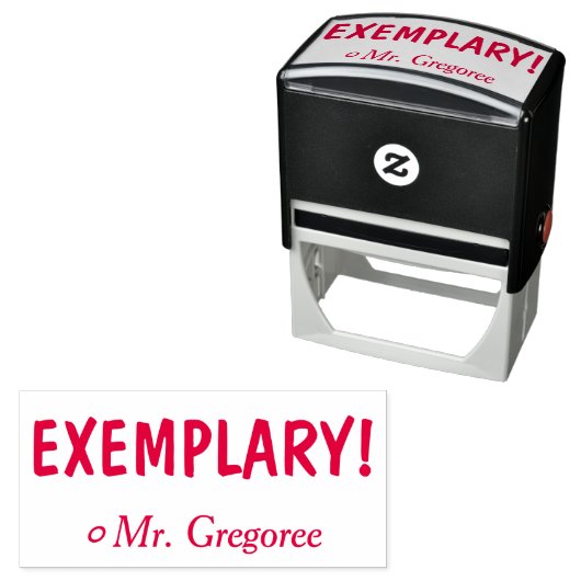 "VRIJWILLIG!" Commendement Rubber Stamp Zelfinktende Stempel (In situ)