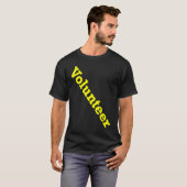 Vrijwillig personeel evenement unform charitatieve t-shirt (Voorkant volledig)