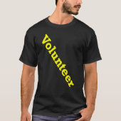 Vrijwillig personeel evenement unform charitatieve t-shirt (Voorkant)