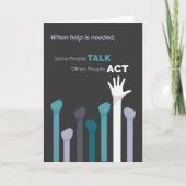 Vrijwillige Bedankt - sommige mensen praten, ander (Voorkant)