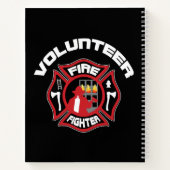 Vrijwillige brandweerman badge Modern Notitieboek (Achterkant)