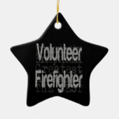 Vrijwillige brandweerman keramisch ornament (Voorkant)