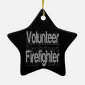 Vrijwillige brandweerman keramisch ornament (Achterkant)