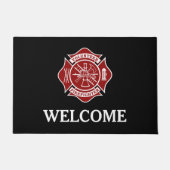 Vrijwillige brandweerman Maltese doormat Deurmat (Voorkant)