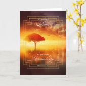 Vrijwillige Christelijke Thessaliërs Dank u Kaart (Gele Bloem)