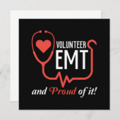 Vrijwillige EMT EMS Paramedic Caduceus Doctor Ambu Kaart (Voorkant / Achterkant)