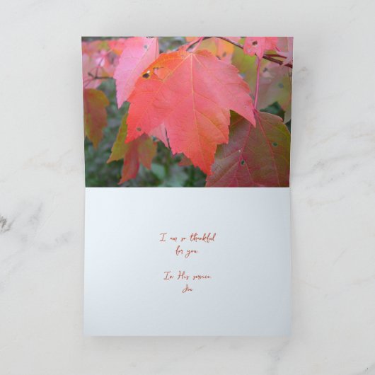 Vrijwillige Hartelijk dank Bedankkaart (Binnen)