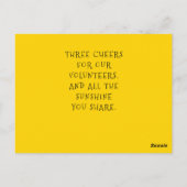 Vrijwillige Hartelijk dank Briefkaart (Achterkant)