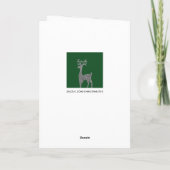 Vrijwillige kerstfeestkaarten feestdagen kaart (Achterkant)