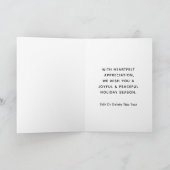 Vrijwillige kerstfeestkaarten feestdagen kaart (Binnen)