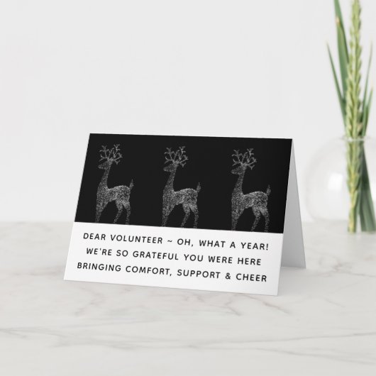 Vrijwillige kerstfeestkaarten feestdagen kaart (Voorkant)