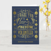 Vrijwillige kerstvakantie bedankt kaart (Gele Bloem)