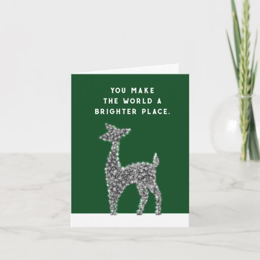 Vrijwillige kerstvakantie kaart (Voorkant)