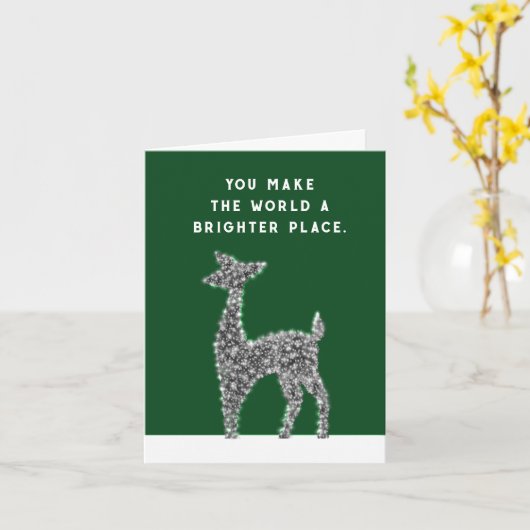 Vrijwillige kerstvakantie kaart (Gele Bloem)