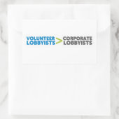 Vrijwillige lobbyisten > Corporate lobbyisten Rechthoekige Sticker (Tas)