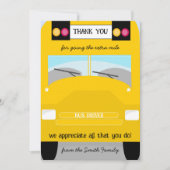 Vrijwillige schoolbuschauffeur Bedankt Cadeau Kaart (Voorkant)