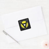 Vrijwillige Sticker met White Center Square Cut (Envelop)