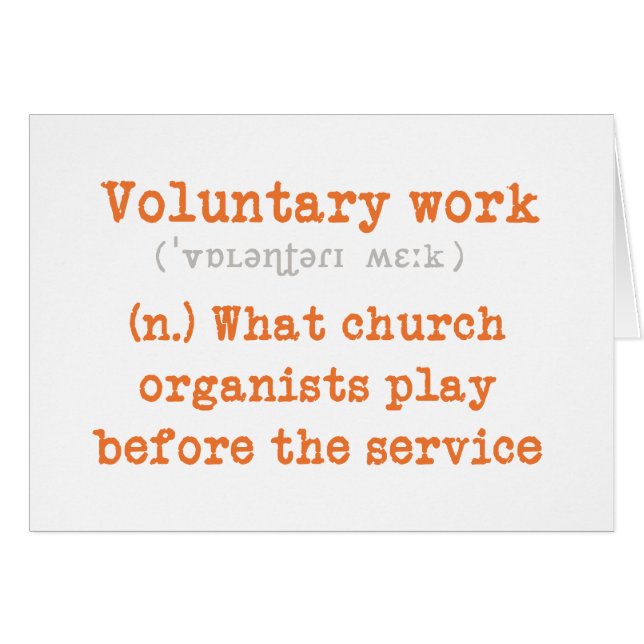 Vrijwillige werkkaart (Voorkant Horizontaal)