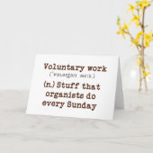 Vrijwillige werkkaart kaart (Gele Bloem)