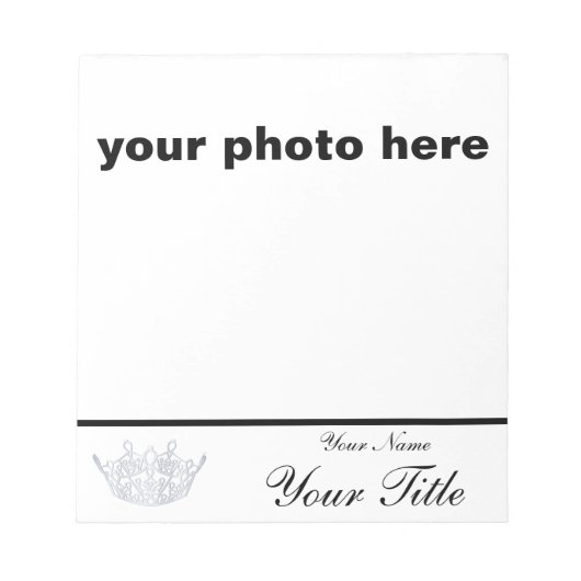 Vrijwilliger Amerika Pageant handtekening pad - cu Notitieblok (Voorkant)