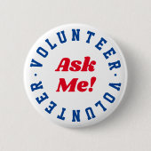 Vrijwilliger Ask Me Event Crew Ronde Button 5,7 Cm (Voorkant)