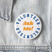 Vrijwilliger Ask Me Event Crew Ronde Button 5,7 Cm