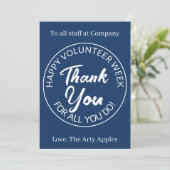 Vrijwilliger bedankt (Staand voorkant)