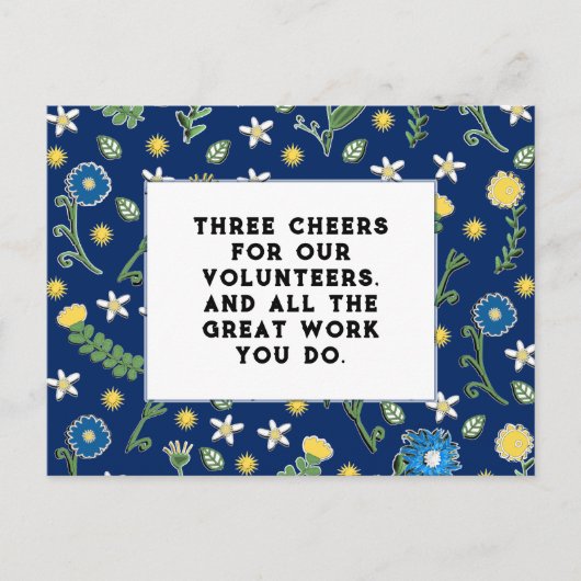 Vrijwilliger bedankt briefkaart (Voorkant)