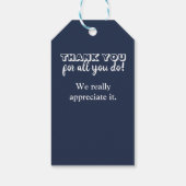 Vrijwilliger Bedankt voor je waardering Cadeaulabel (Achterkant)