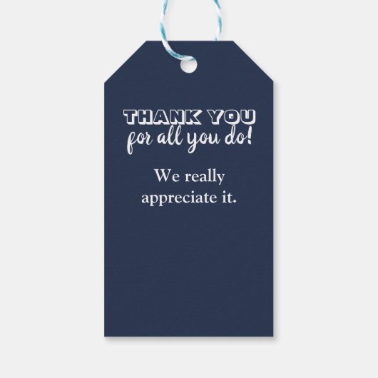 Vrijwilliger Bedankt voor je waardering Cadeaulabel (Achterkant)