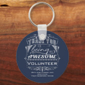 Vrijwilliger Bedankt voor je waardering Sleutelhanger (Voorkant)