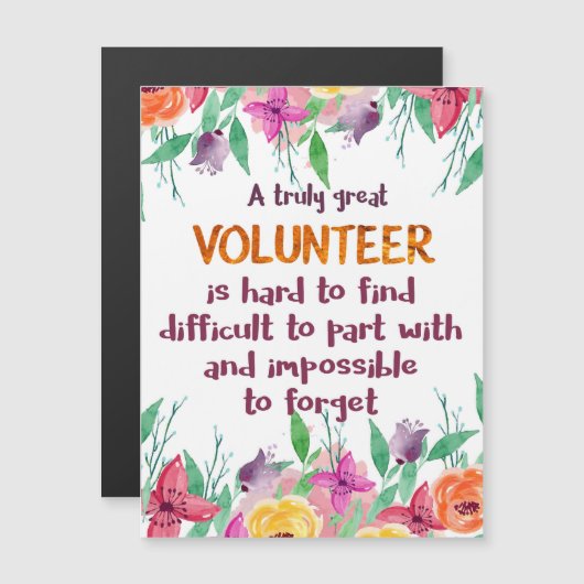 Vrijwilliger Bedankt Vrijwilligersappreciatie cade (Voorkant / Achterkant)
