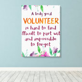 Vrijwilliger Bedankt Vrijwilligersappreciatie cade Canvas Afdruk (Insitu (Houten vloer))