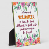 Vrijwilliger Bedankt Vrijwilligersappreciatie cade Fotoplaat (Zijkant)