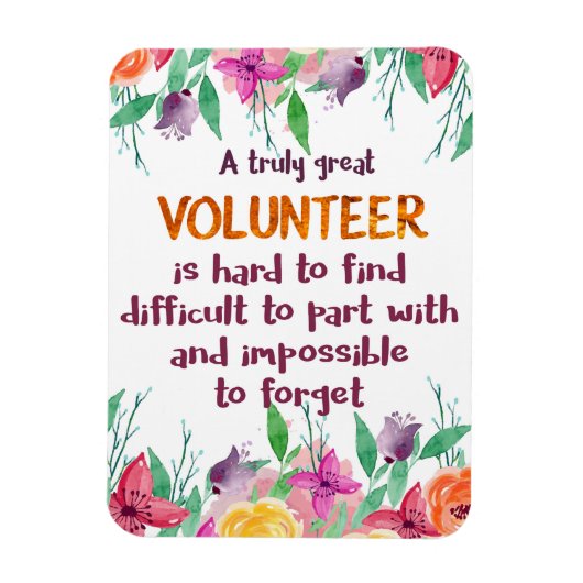 Vrijwilliger Bedankt Vrijwilligersappreciatie cade Magneet (Verticaal)