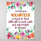 Vrijwilliger Bedankt Vrijwilligersappreciatie cade Poster (Voorkant)