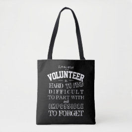 Vrijwilliger Bedankt Waarderingsgeschenk script zw Tote Bag