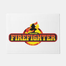 Vrijwilliger Brandweerman deurmat
