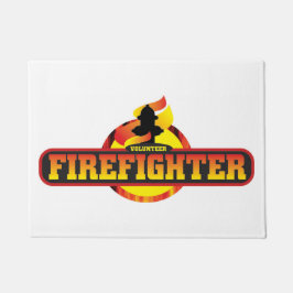 Vrijwilliger Brandweerman deurmat