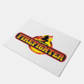 Vrijwilliger Brandweerman deurmat (Schuin)