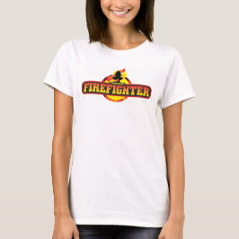 Vrijwilliger Brandweerman vrouwen t-shirt