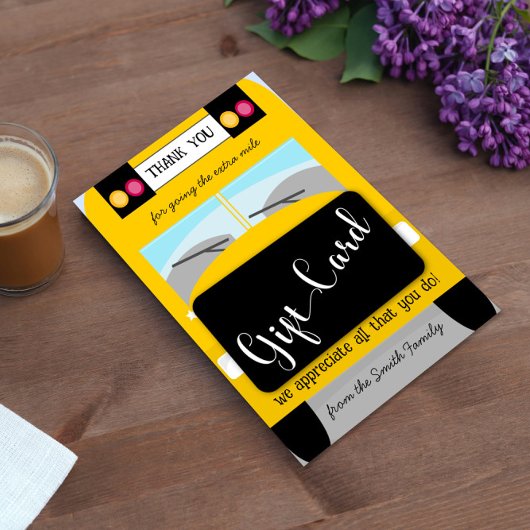 vrijwilliger Buschauffeur School Dank Geschenk Kaart