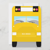 vrijwilliger Buschauffeur School Dank Geschenk Kaart (Achterkant)