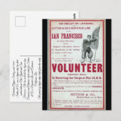 Vrijwilliger Clipper Zeilen 1900 Briefkaart (Voorkant / Achterkant)